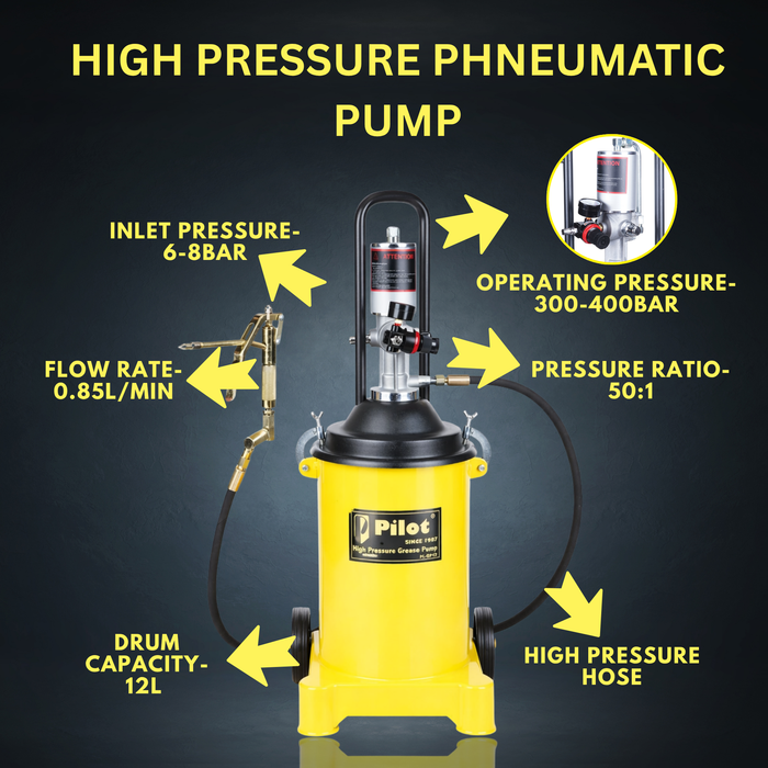 Pneumatic Grease Pump 12L