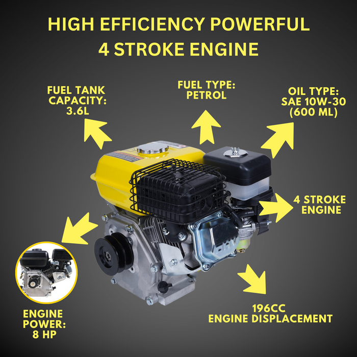 Petrol Driven Engine 8 HP Heavy Duty