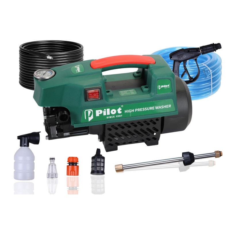 Pilot 2400W High Pressure Car Washer | 150 Bar 10L/min Water Flow | Portable Pressure Washer for Car, Bike, Home Cleaning, Patio & Garden Use | PL-PWC-02