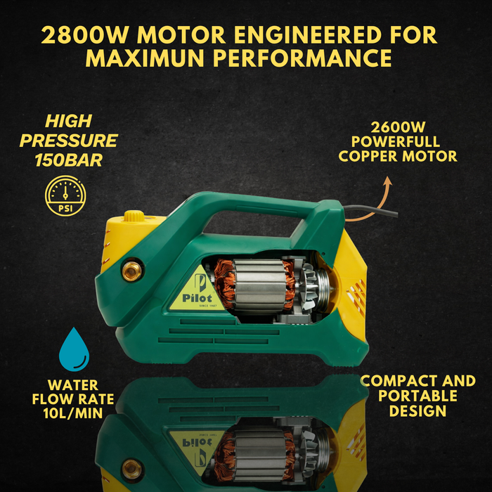 2800W High Pressure Washer/150 Bar/10L/min