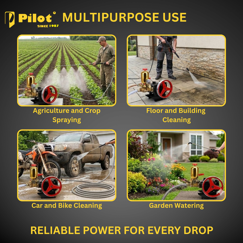 HTP Power Sprayer Pump 30No Heavy Duty Golden Color | PL-HTP80