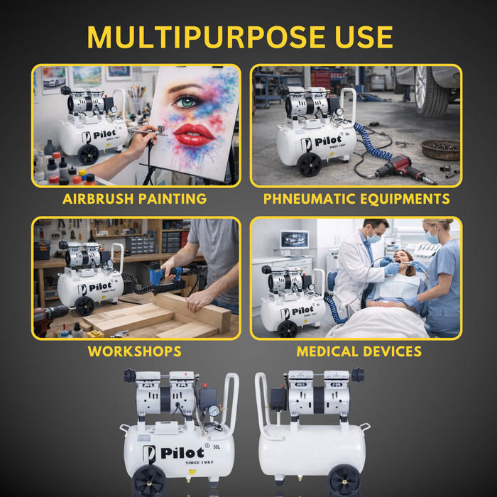 Oil-Free Silent Air Compressor 30L 550W | PL-OF30