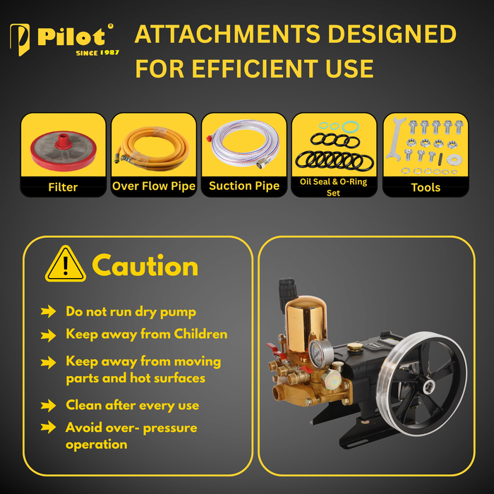 HTP Power Sprayer Pump 30No Heavy Duty Golden Color | PL-HTP80
