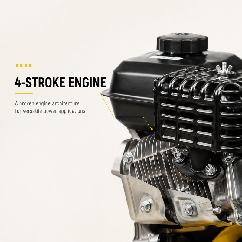 Pilot Petrol Engine 8HP Heavy Duty (196cc) | 6KW 4-Stroke Engine with Recoil Start, 3.6L Fuel Tank for Water Pumps, Agriculture, Construction & Industrial Machinery