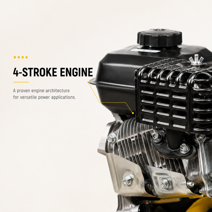 Pilot Petrol Engine 8HP Heavy Duty (196cc) | 6KW 4-Stroke Engine with Recoil Start, 3.6L Fuel Tank for Water Pumps, Agriculture, Construction & Industrial Machinery