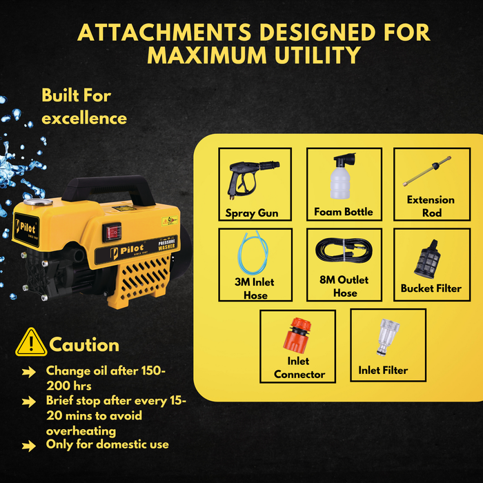 2400W High Pressure Washer/150 Bar