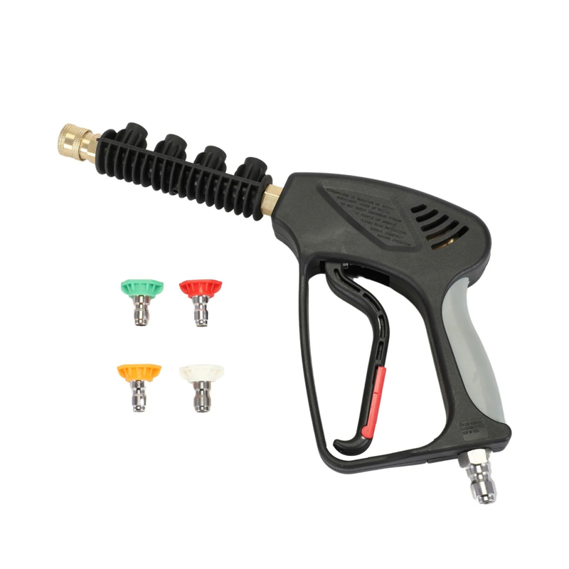 Pilot High Pressure Washer Gun 300 Bar with 4 Nozzle Set | 0°, 15°, 25° & 40° Quick Connect Nozzles | Heavy Duty Pressure Washer Spray Gun for Car, Bike & Industrial Cleaning