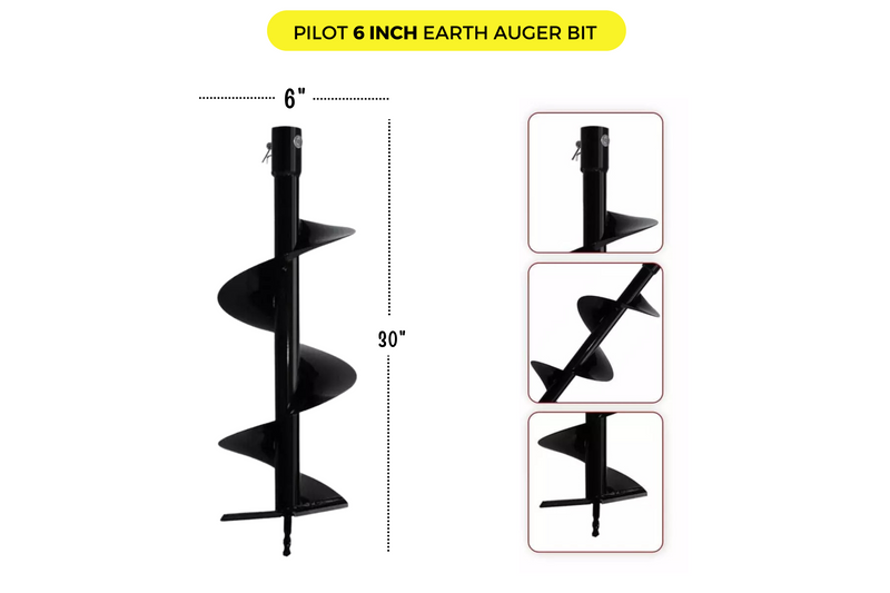 Earth Auger Drill Bit 6Inch