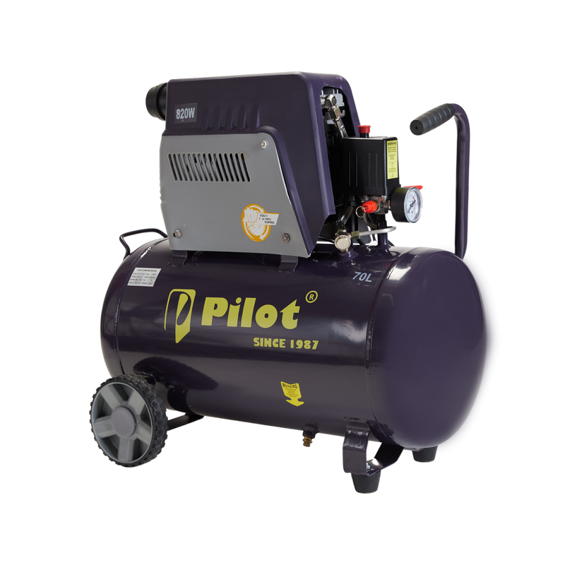 Oil-Free Silent Air Compressor 70L 820W Copper