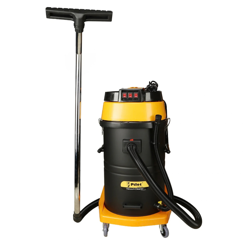 Pilot 100L Wet and Dry Vacuum Cleaner | 4500W Triple Copper Motor | Stainless Steel Body | Heavy Duty Industrial Vacuum | High Suction for Factory, Garage & Commercial Use