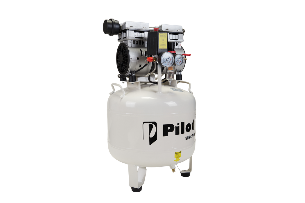 Oil-Free Silent Air Compressor 40L Round 750W Copper | PL-OF40C