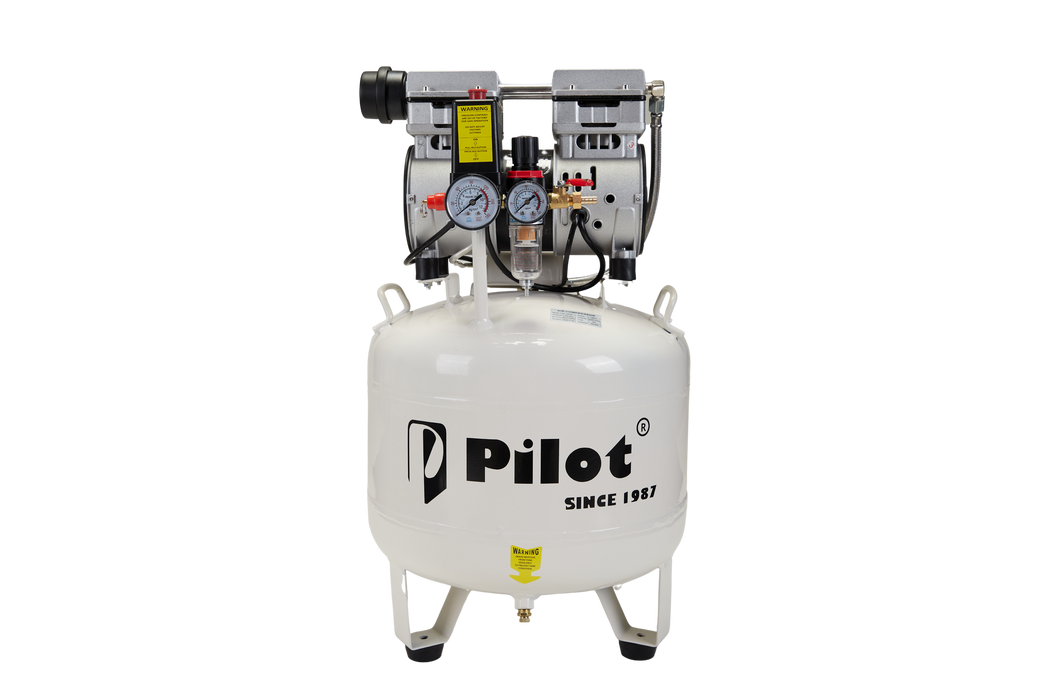 Oil-Free Silent Air Compressor 40L Round 750W Copper | PL-OF40C