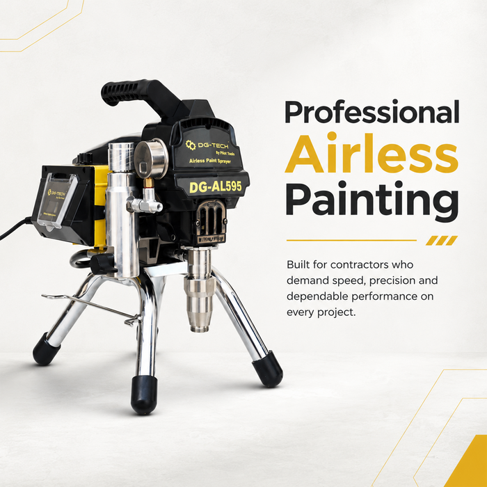 Pilot Airless Paint Sprayer 595 2700W Heavy Duty High Pressure Painting Machine | 3L/Min Industrial Spray Gun for Commercial & Professional Use