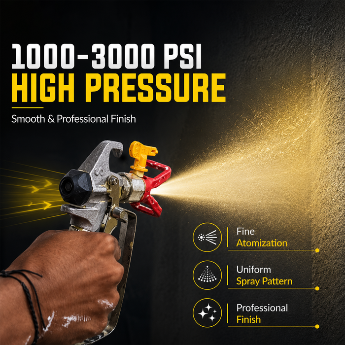 DG-Tech Airless Paint Sprayer 490 | 2400W High Power Motor | 1000–3000 PSI | 3.5L/Min Flow Rate | Heavy Duty Professional Paint Sprayer for Wall, Industrial & Commercial Painting