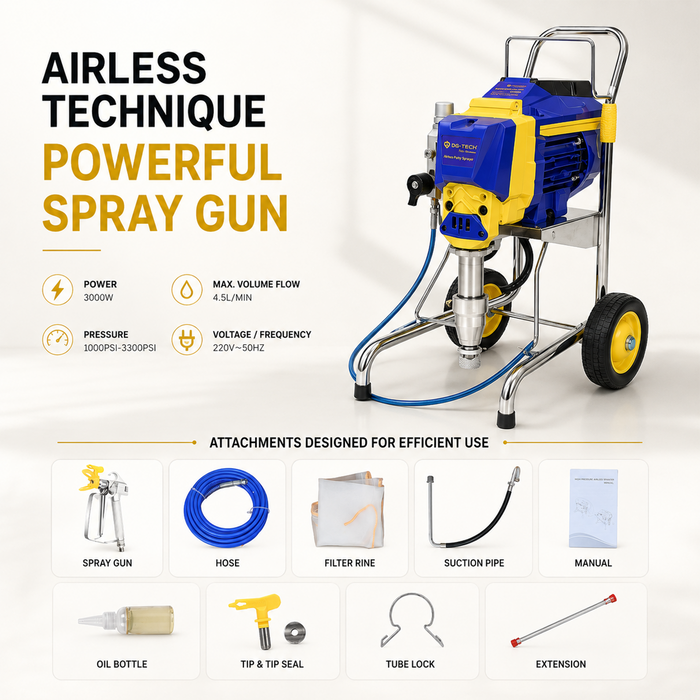 Airless Putty Sprayer 885 3000W Brushless Motor