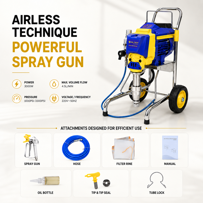 Airless Putty Sprayer 885 3000W Brushless Motor