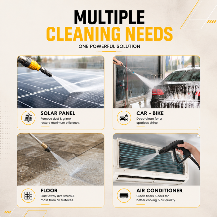 Pilot High Pressure Washer 2HP Car Washer Machine, Car Pressure Washer, 90-120 Bar Electric Water Pressure Washer, 10L/min Power Cleaner for Car, Bike, Patio, Garden & Home Cleaning