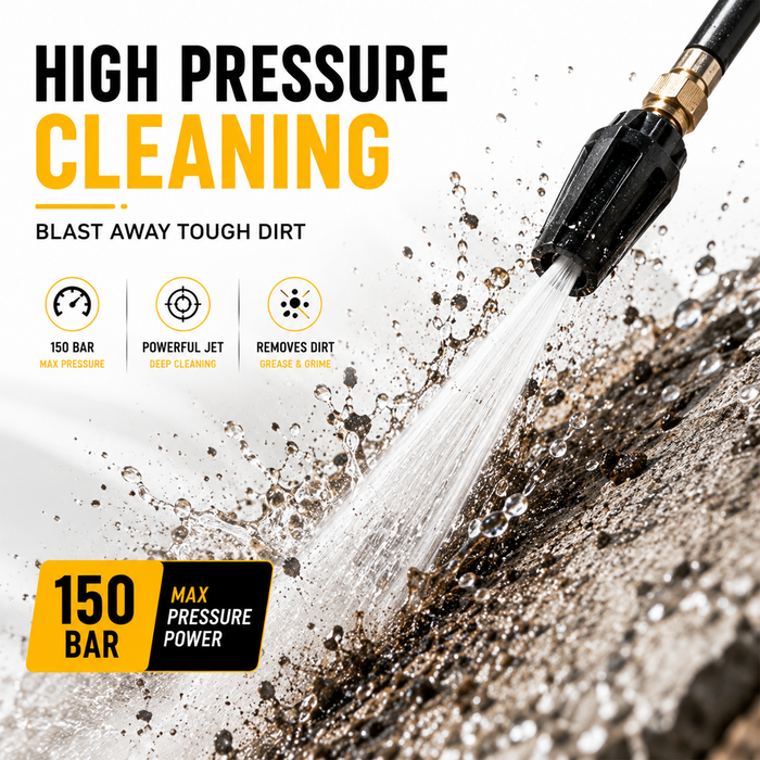Pilot 2400W High Pressure Car Washer | 150 Bar 10L/min Water Flow | Portable Pressure Washer for Car, Bike, Home Cleaning, Patio & Garden Use | PL-PWC-02