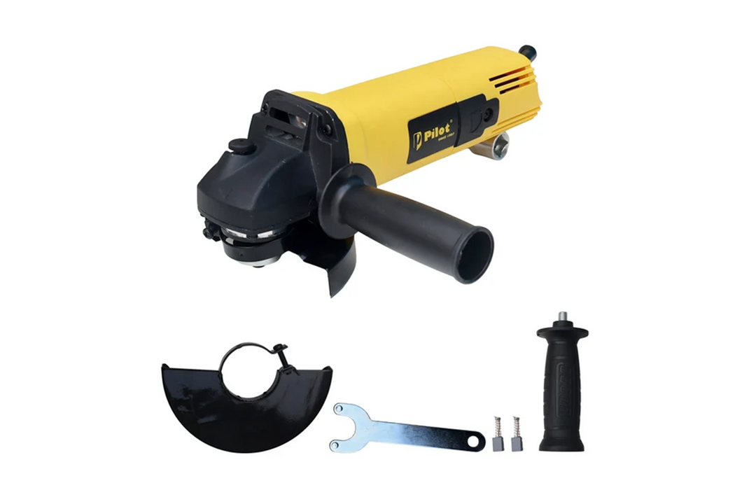 Pilot Angle Grinder 900W Copper Motor | 100mm Disc | 12,000 RPM Cutting & Grinding Machine