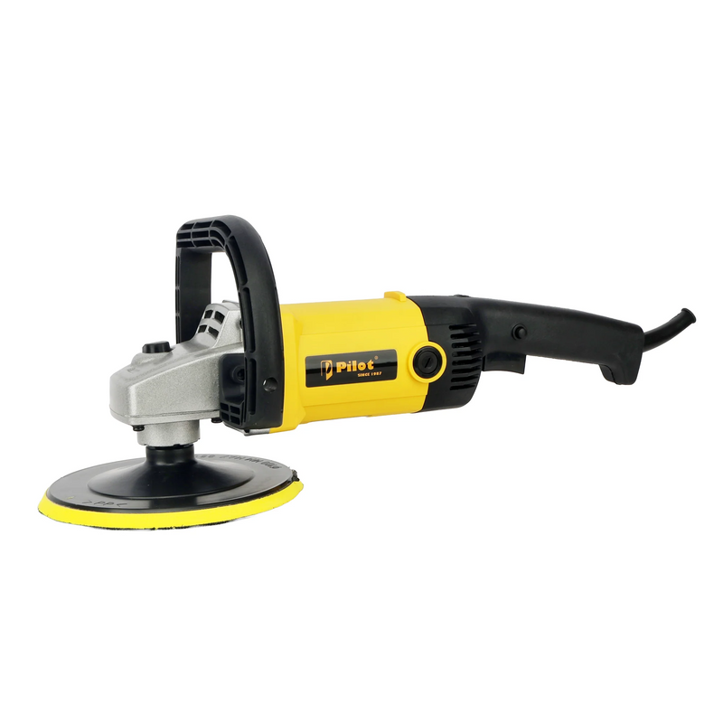 Pilot Car Polisher Machine 1500W | Variable Speed 600–3000 RPM | 180mm Polishing Pad | Heavy Duty Electric Buffer & Waxing Machine for Cars, Bikes, Furniture & Professional Detailing
