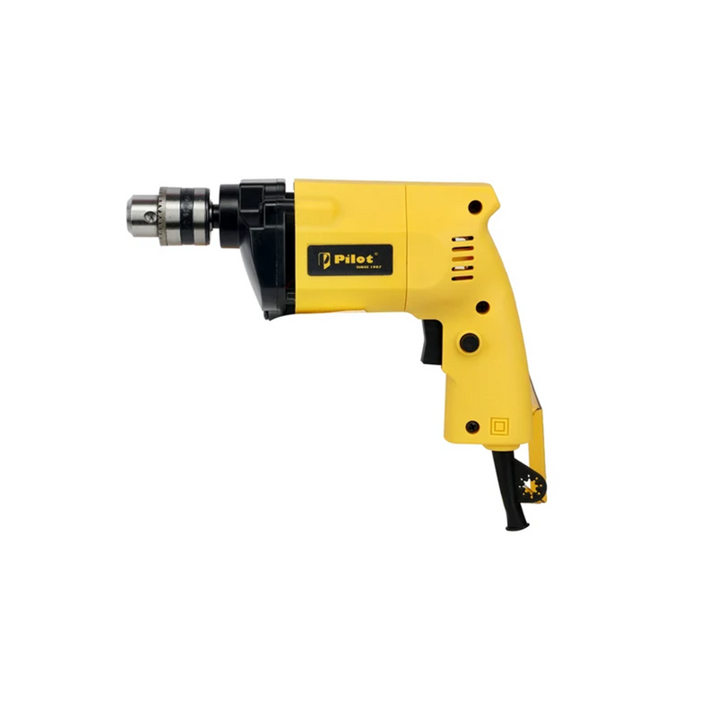 Pilot Electric Drill Machine 10MM | 500W High-Speed Electric Drill | 26,000 RPM | Heavy Duty Drill for Wood, Metal & Plastic | Home & Professional Use