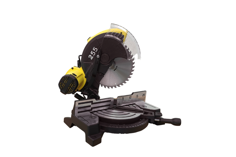 Pilot Miter Saw 255MM 10 Inch Blade 2200W Copper Motor | 6000 RPM Wood & Metal Cutting Machine