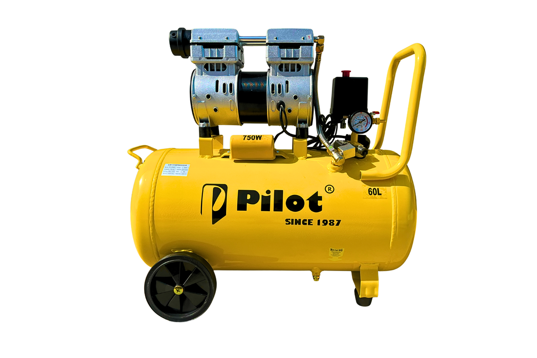 Oil-Free Silent Air Compressor 60L 750W Copper | PL-OF60C