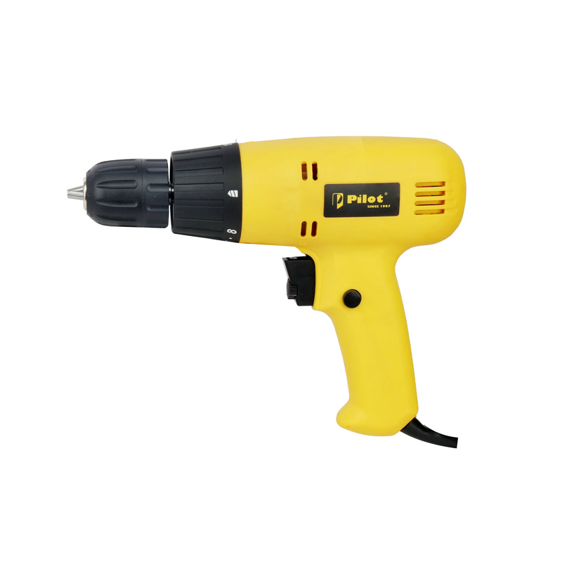Pilot Electric Screwdriver Drill Machine 350W | 10MM Chuck | 16+1 Torque Settings | Variable Speed 0–800 RPM | Power Drill for Wood, Metal & DIY