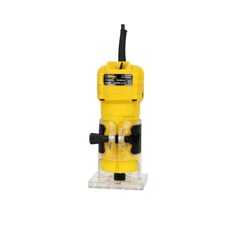Pilot Wood Trimmer 1000W | 30,000 RPM High-Speed Electric Palm Router | Ø6mm & Ø6.35mm Collet | Compact Wood Router for Edge Trimming, Slotting, Chamfering, Laminate Cutting & Furniture Making