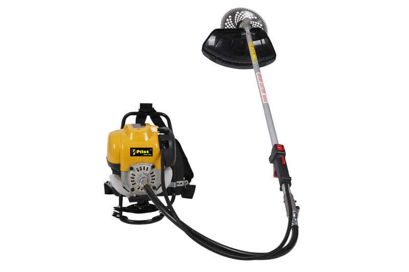 Pilot 35CC 4-Stroke Backpack Brush Cutter | Petrol Grass Trimmer | Heavy Duty Brush Cutter with 40T Blade, 3T Blade & Tap & Go Head
