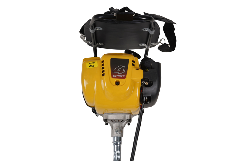 Pilot 35CC 4-Stroke Backpack Brush Cutter | Petrol Grass Trimmer | Heavy Duty Brush Cutter with 40T Blade, 3T Blade & Tap & Go Head