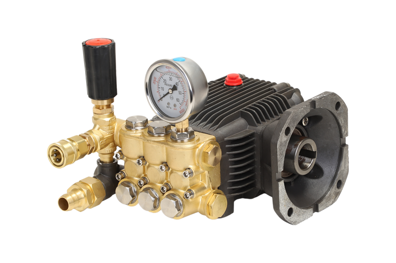 Pilot High Pressure Triplex Plunger Pump 200 Bar | 28mm Hollow Shaft with Flange | 12L/Min | 1450 RPM | 3-5HP Compatible
