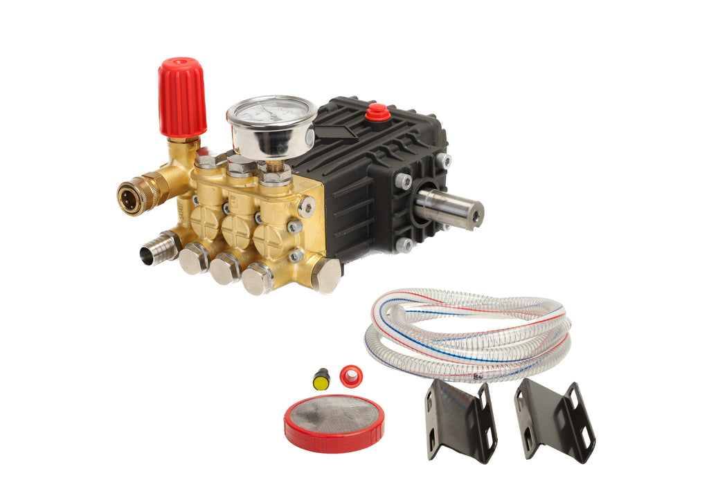 High Pressure Triplex Plunger Pump 200 Bar 24 MM Shaft With Repair Kit