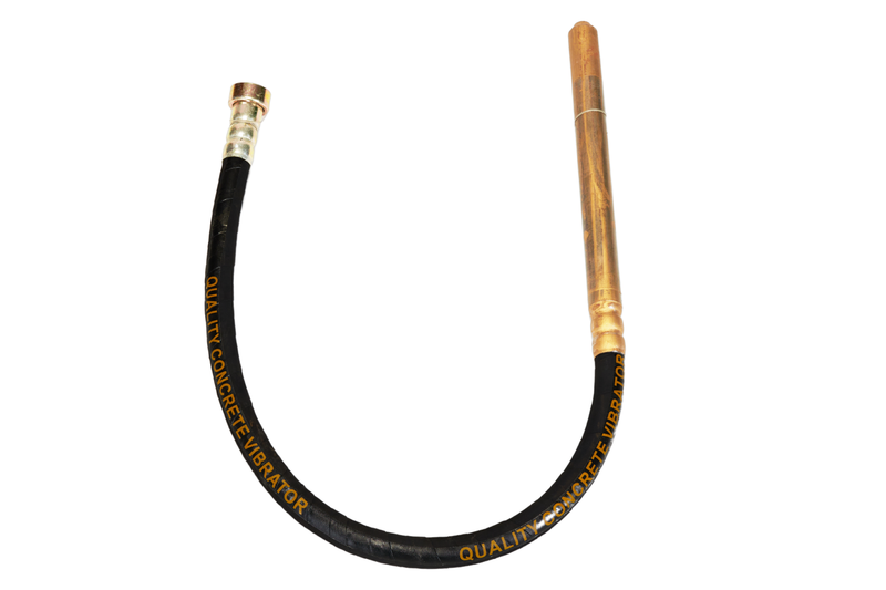 Pilot Concrete Vibrator Needle 35mm 1.5m | Mild Steel Nozzle & Rubber Cage | Durable Concrete Compaction Tool for Construction, Roadwork & Precast Applications