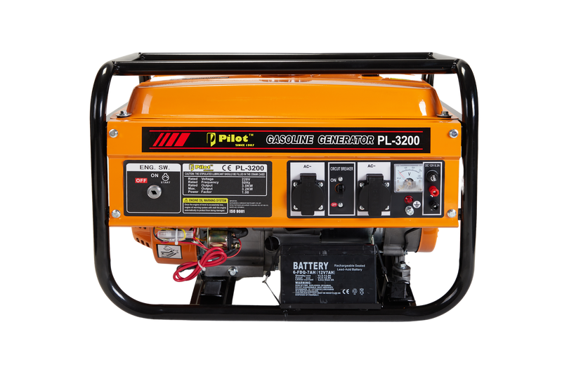 Generator 3.2KW Self Start Inbuilt Battery Wheels & Handles
