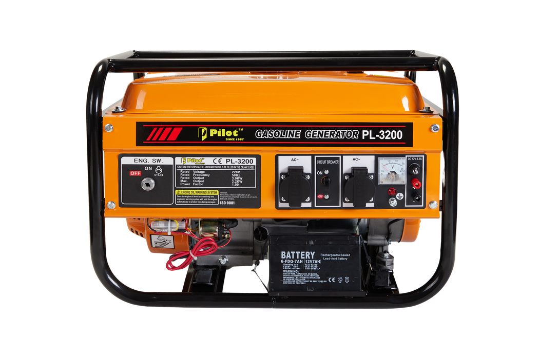 Generator 3.2KW Self Start Inbuilt Battery Wheels & Handles