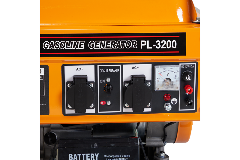 Generator 3.2KW Self Start Inbuilt Battery Wheels & Handles